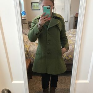 Green vintage wool jacket
